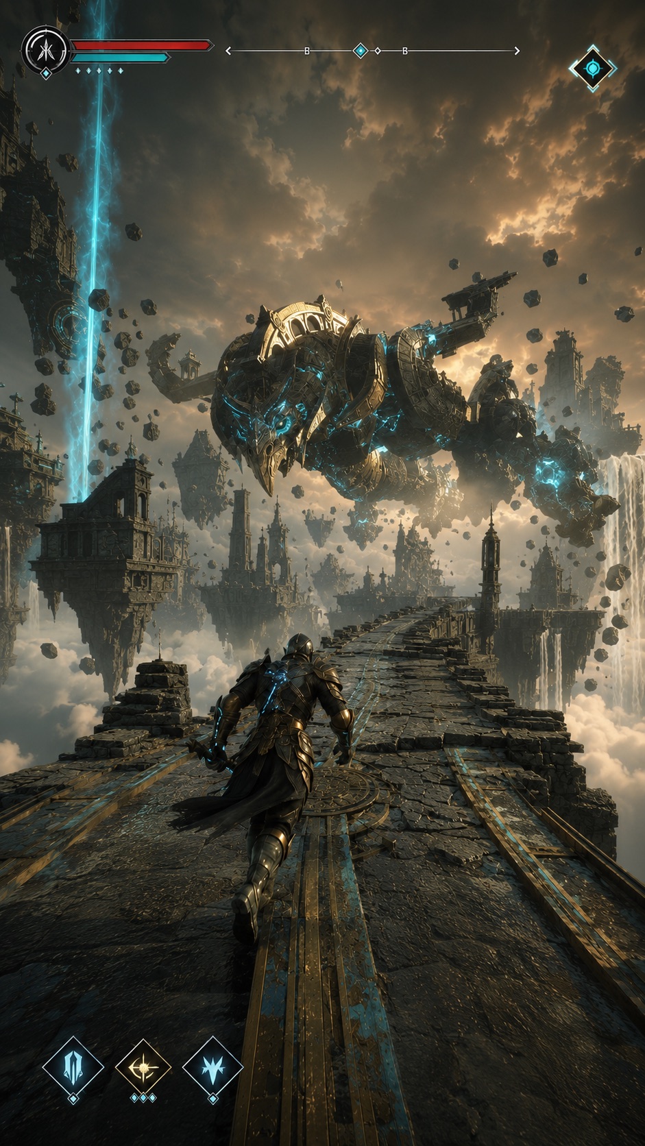 Vertical gameplay frame